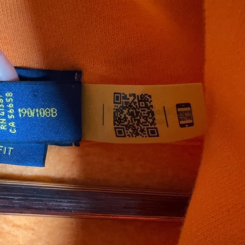Polo Ralph Lauren Hoodie Mens XXL Orange Polo Bear Pullover Fleece Sweatshirt - Picture 4 of 9